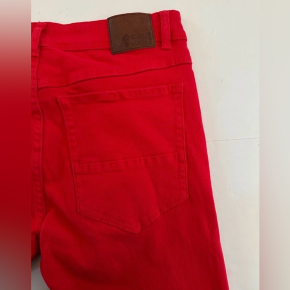 Rebel Minds Men’s Red Denim Twill Stacked Pants size W 30” L 38” - Picture 12 of 12